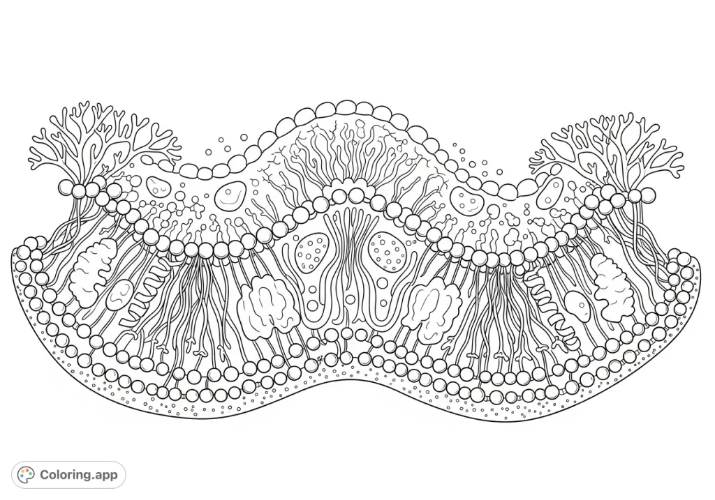 Explore the intricate structure of an animal cell membrane, featuring a phospholipid bilayer, embedded proteins, cholesterol, and glycocalyx components.