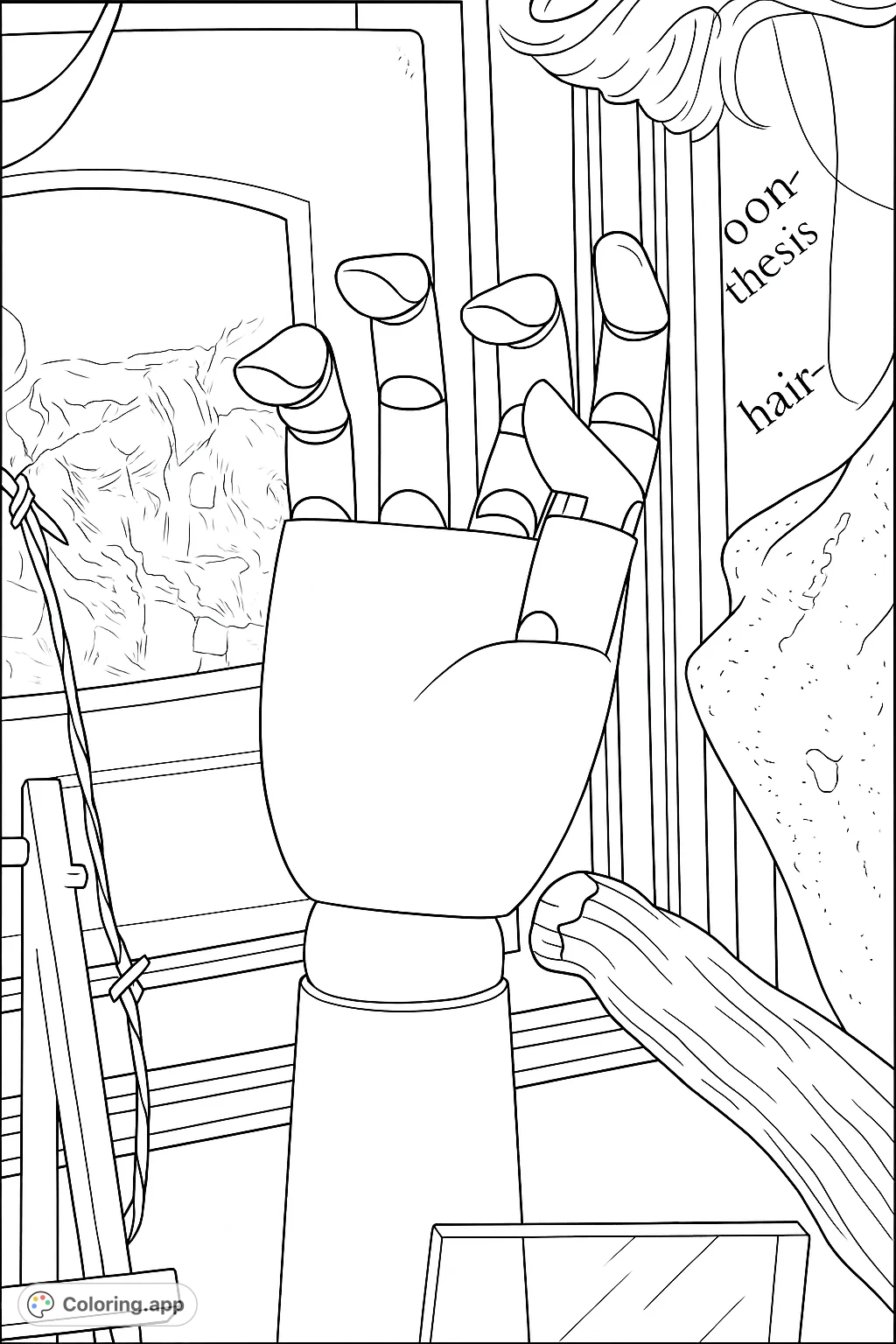 Detailed wooden artist's mannequin hand surrounded by various artistic and natural elements, perfect for creative exploration and shading practice.