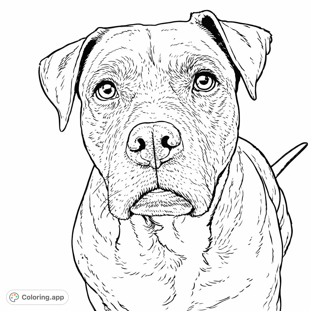 A charming dog portrait featuring a loyal canine companion with expressive eyes and distinctive markings. Perfect for dog lovers of all ages.
