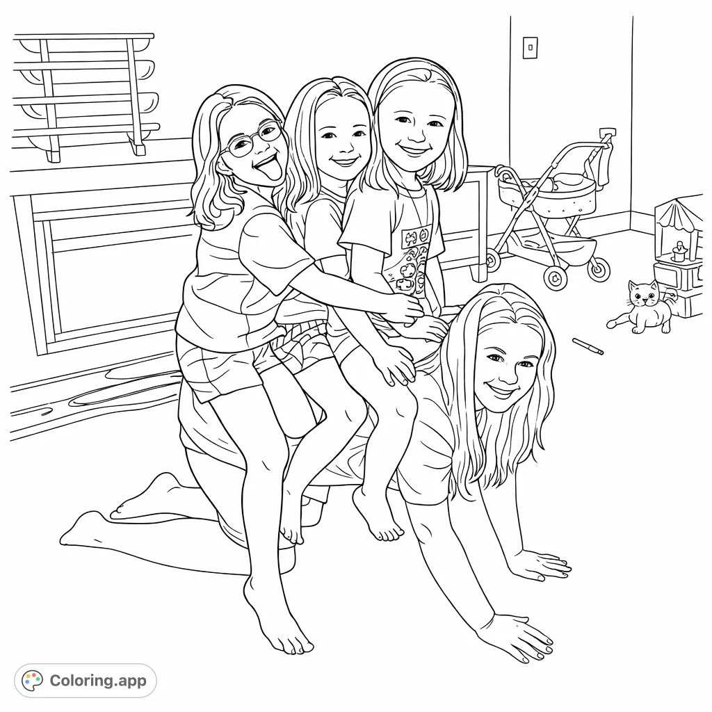 Playful Piggyback Ride Fun Coloring app playful-piggyback-ride-fun-coloring-app