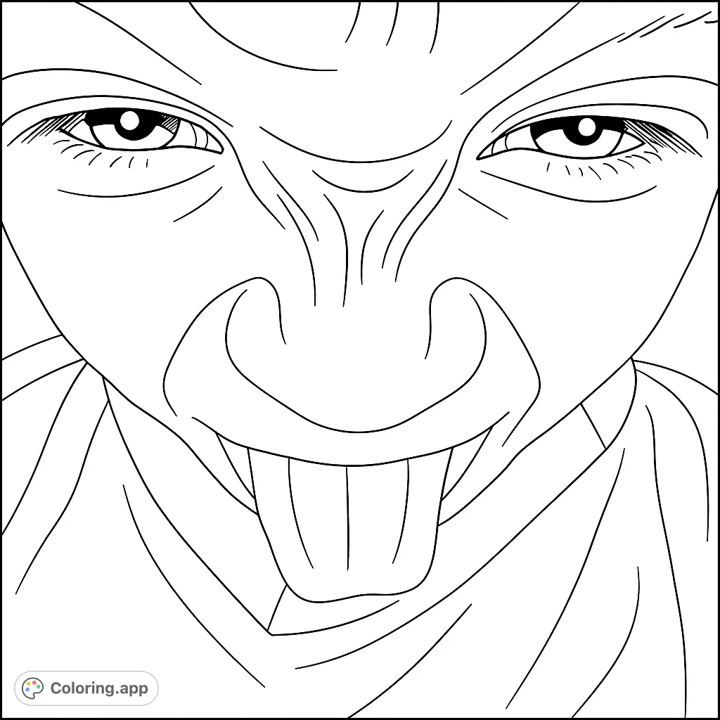 A playful child's face with a tongue sticking out, perfect for a fun coloring session. Expressive and engaging for all ages.