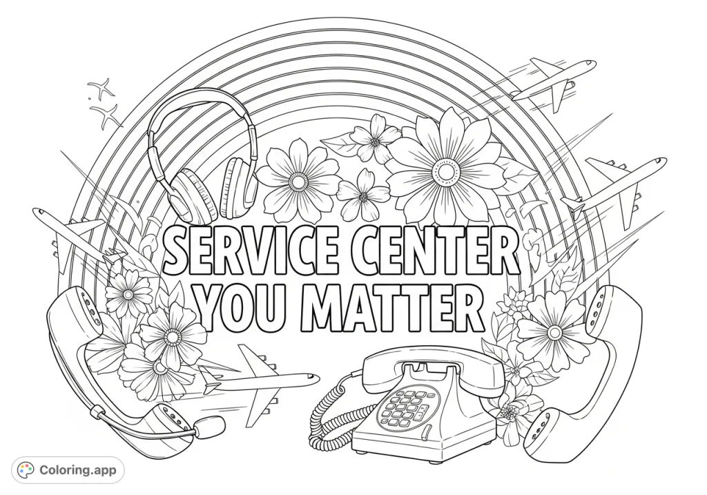 Coloring Service/project Service Center You Matter - Coloring.app