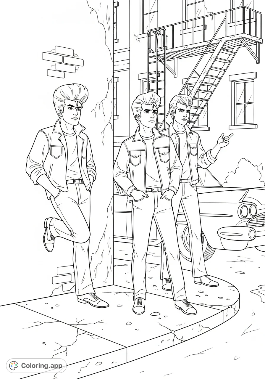 E. Hinton's "The Outsiders" with this detailed coloring page.