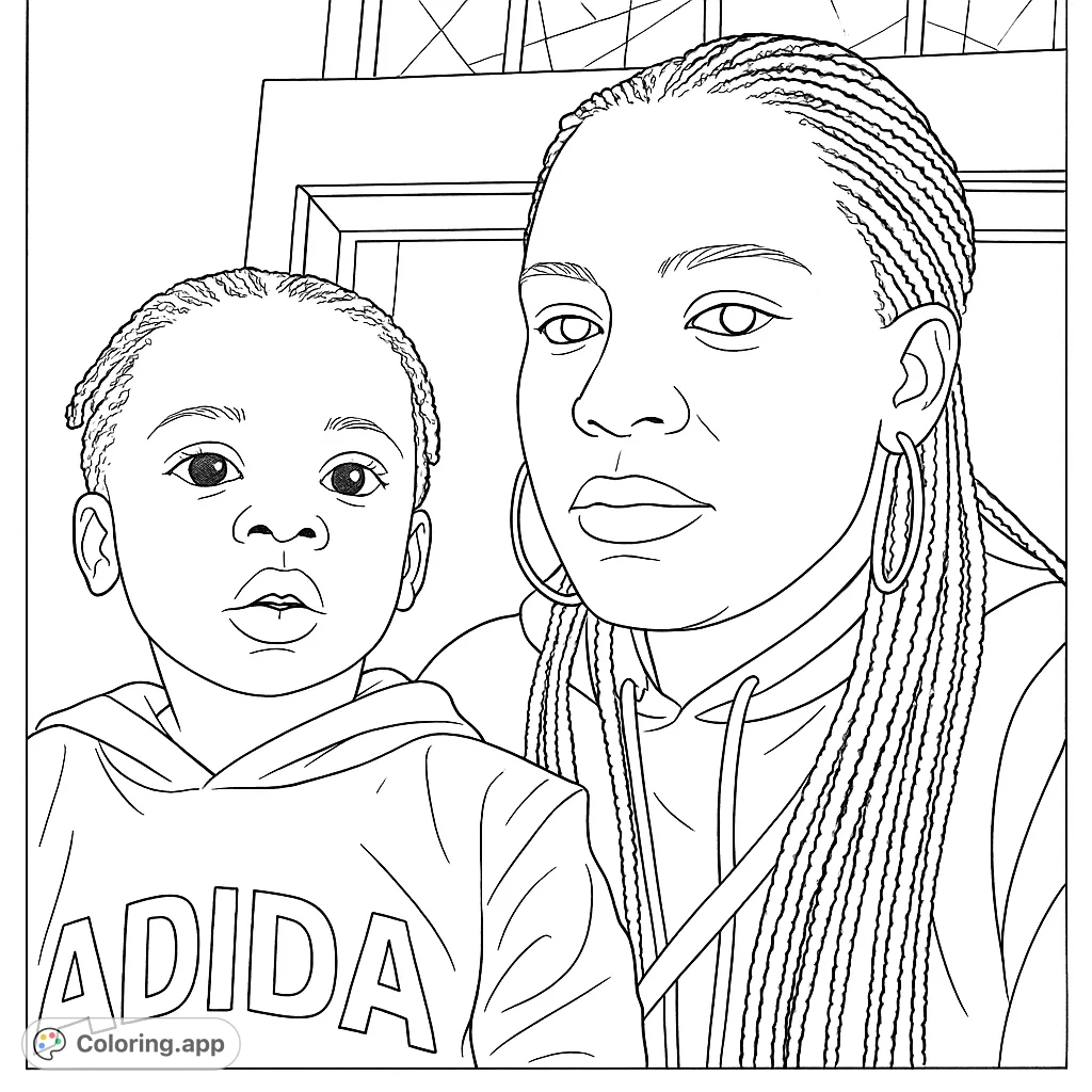 A heartwarming portrait of a mother embracing her child, capturing a tender moment of connection. Perfect for a children's storybook illustration.