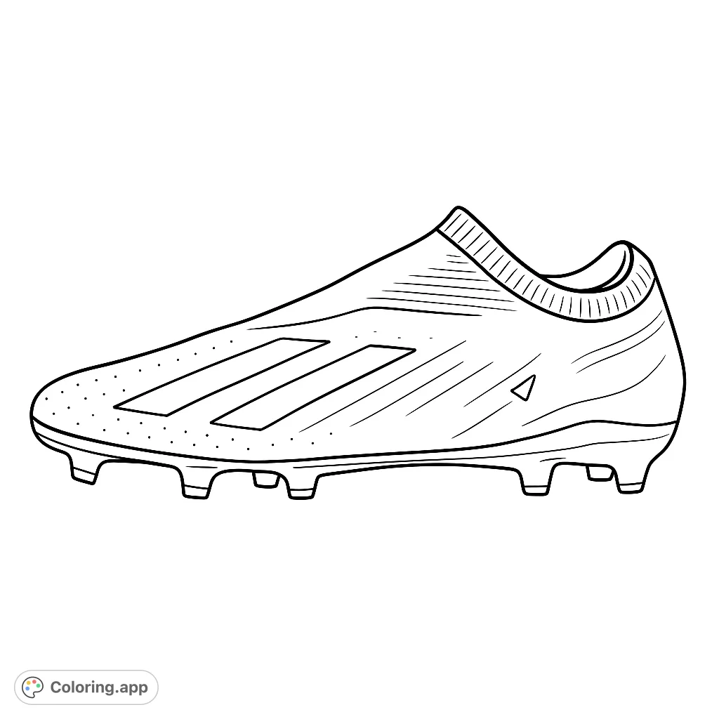 Explore the sleek design of a modern soccer cleat, ready for custom detailing. Perfect for sports enthusiasts to personalize with unique patterns and team colors.