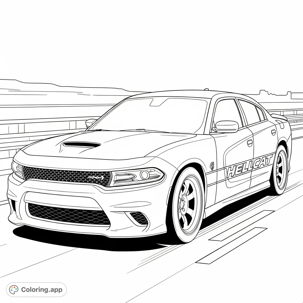 Hellcat Coloring Pages — Illustration 5 Hellcat Coloring Pages — Illustration 5