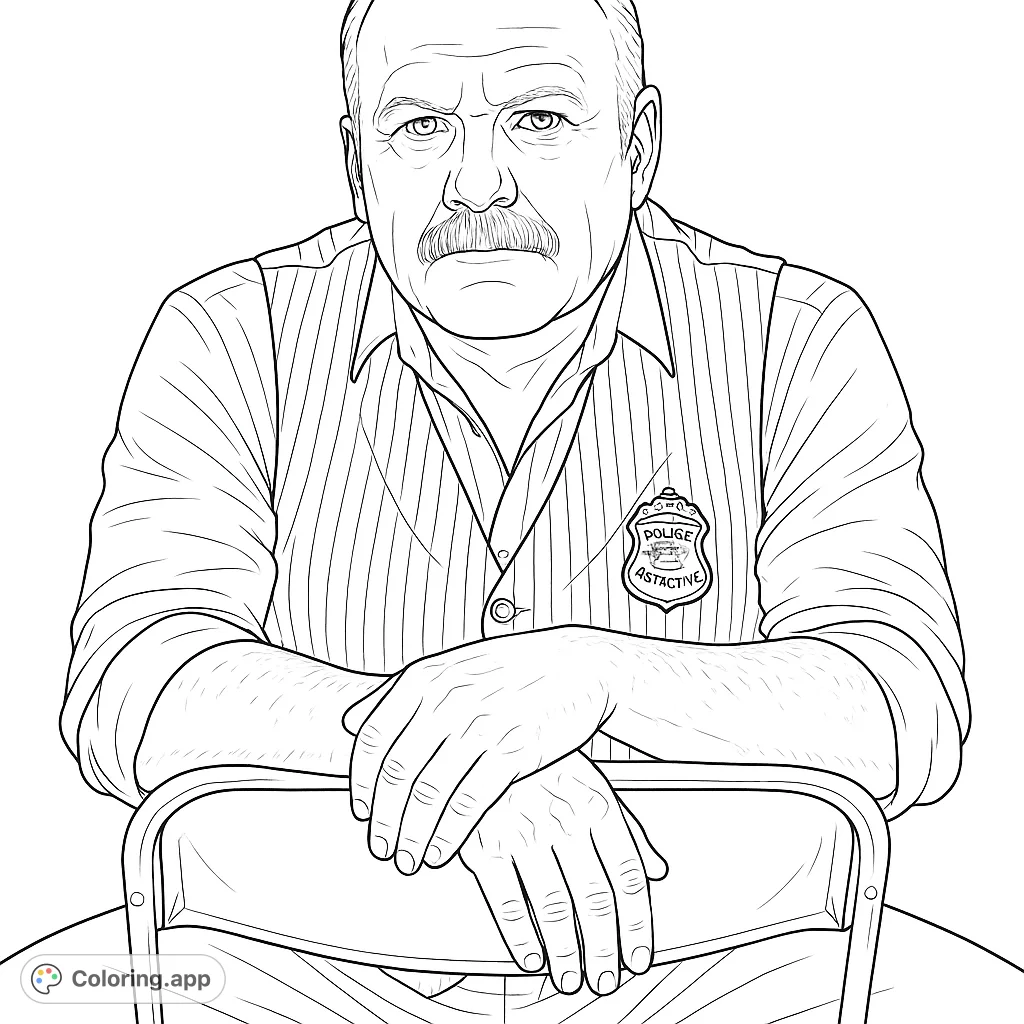 Toronto Police Inspector Portrait Coloring app