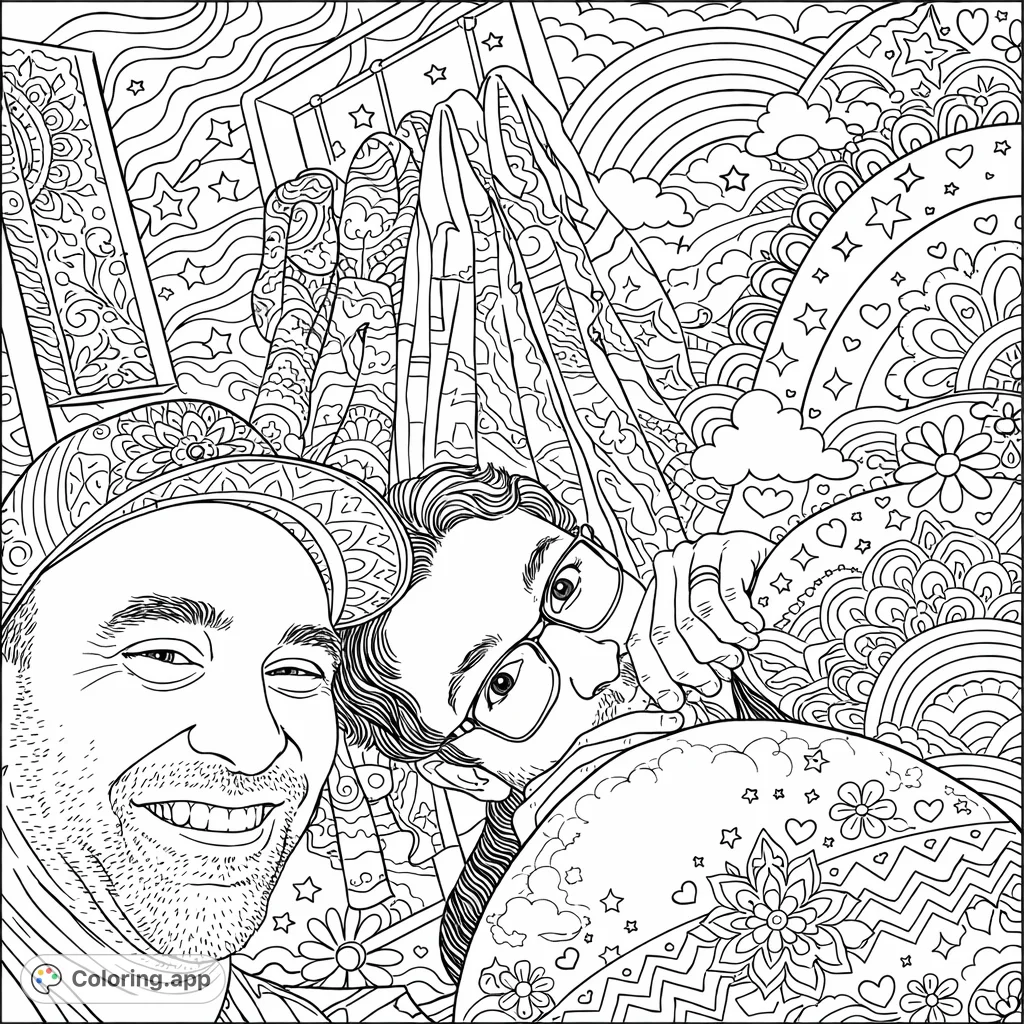 Discover this beautifully crafted printable coloring page with balanced design elements perfect for relaxation and creative expression for both kids and adults.