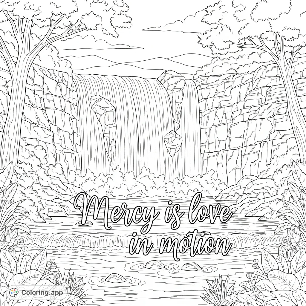 " A peaceful nature scene for all ages.