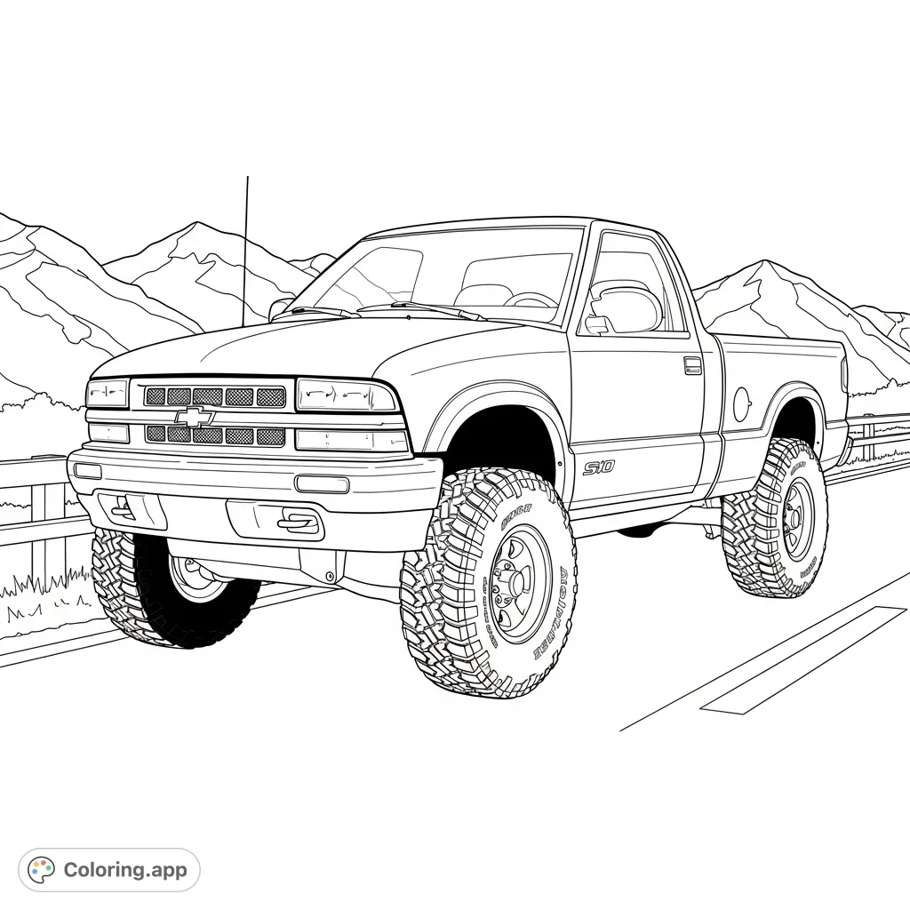 5-inch lift, knobby 31-inch tires, and the distinct LS trim package details.