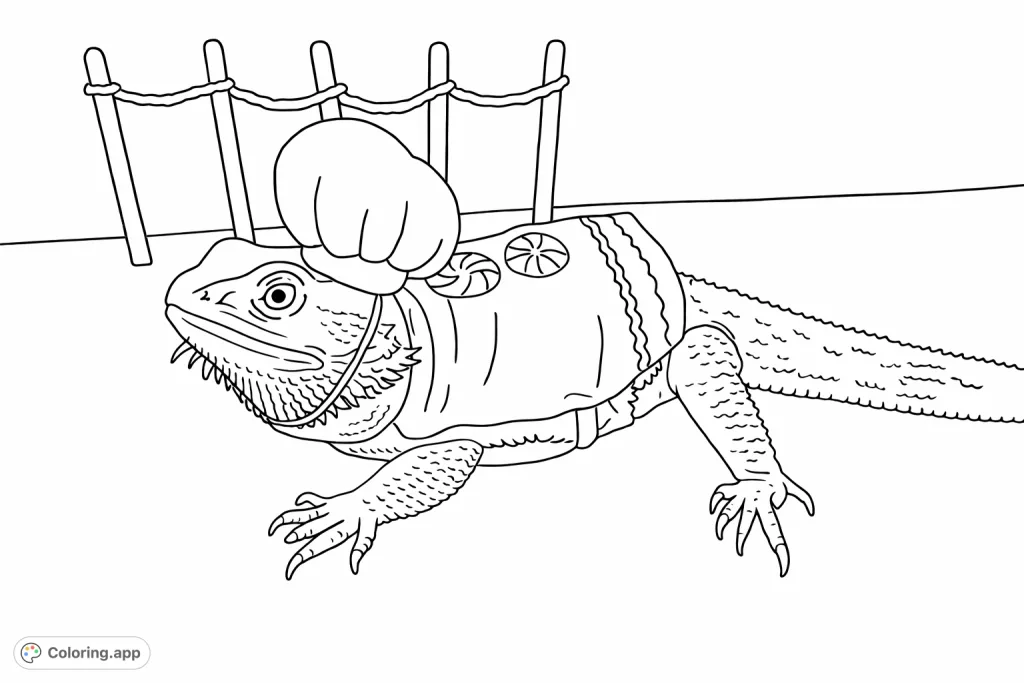Discover a charming gingerbread lizard coloring page! This free printable offers festive fun, perfect for all ages to enjoy creative breaks.