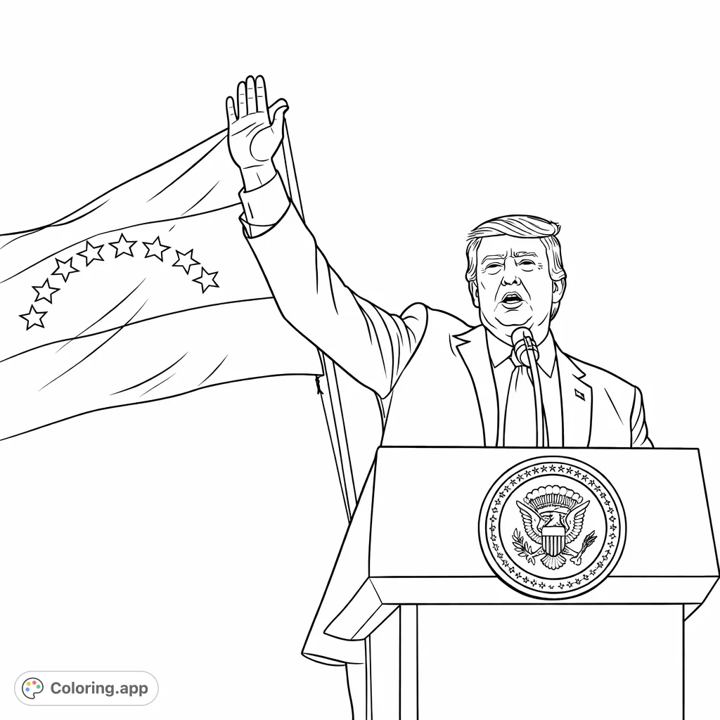 Address Coloring Pages Presidential Address - Coloring.app