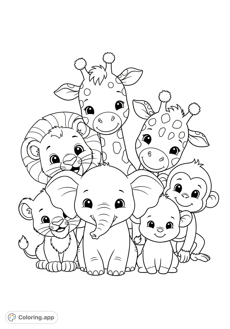 Smiling Baby Zoo Animals Coloring app smiling-baby-zoo-animals-coloring-app