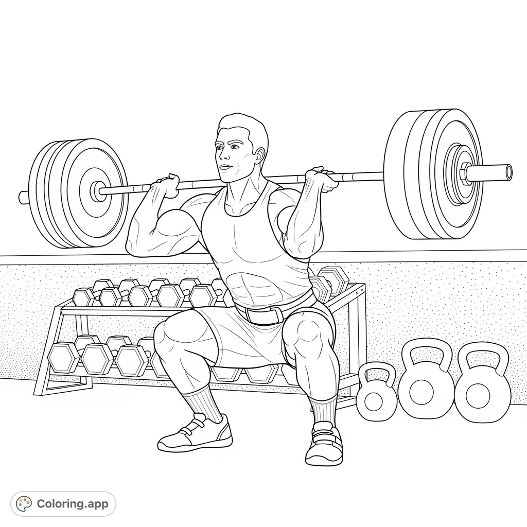 Dynamic CrossFit athlete performing a powerful clean lift, showcasing strength and focus amidst gym equipment. Perfect for fitness enthusiasts and sports fans.