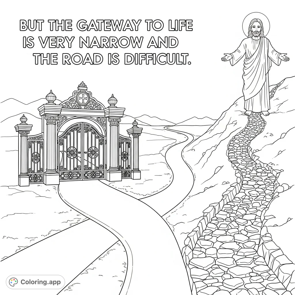 Life Paths Coloring Two Paths, One Choice - Coloring.app