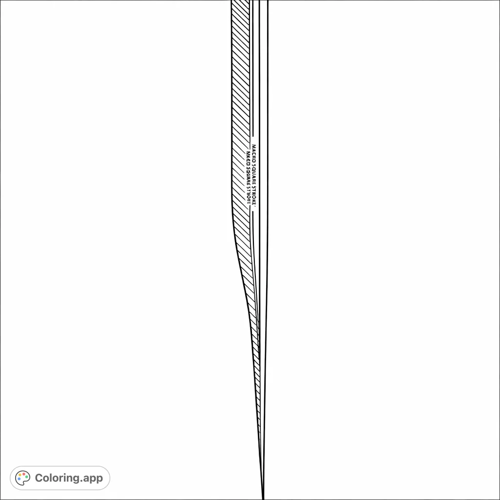 Discover the intricate texture of a sleek carbon fiber stick, tapering gracefully to a point, against a simple background. A unique challenge for detail-oriented colorists.