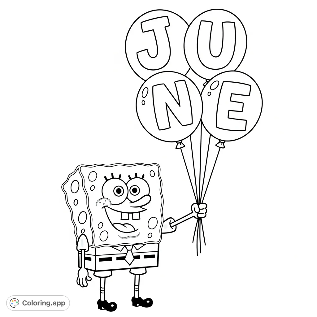 " A delightful and simple coloring page for fans!