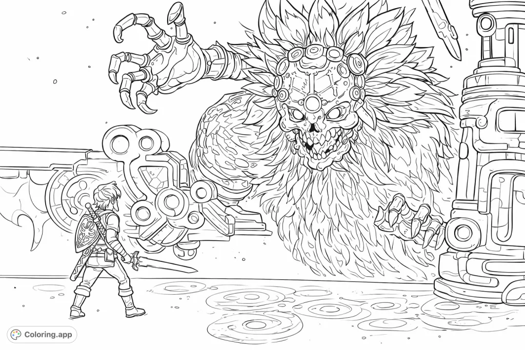 Legendary Battle Confrontation - Coloring.app