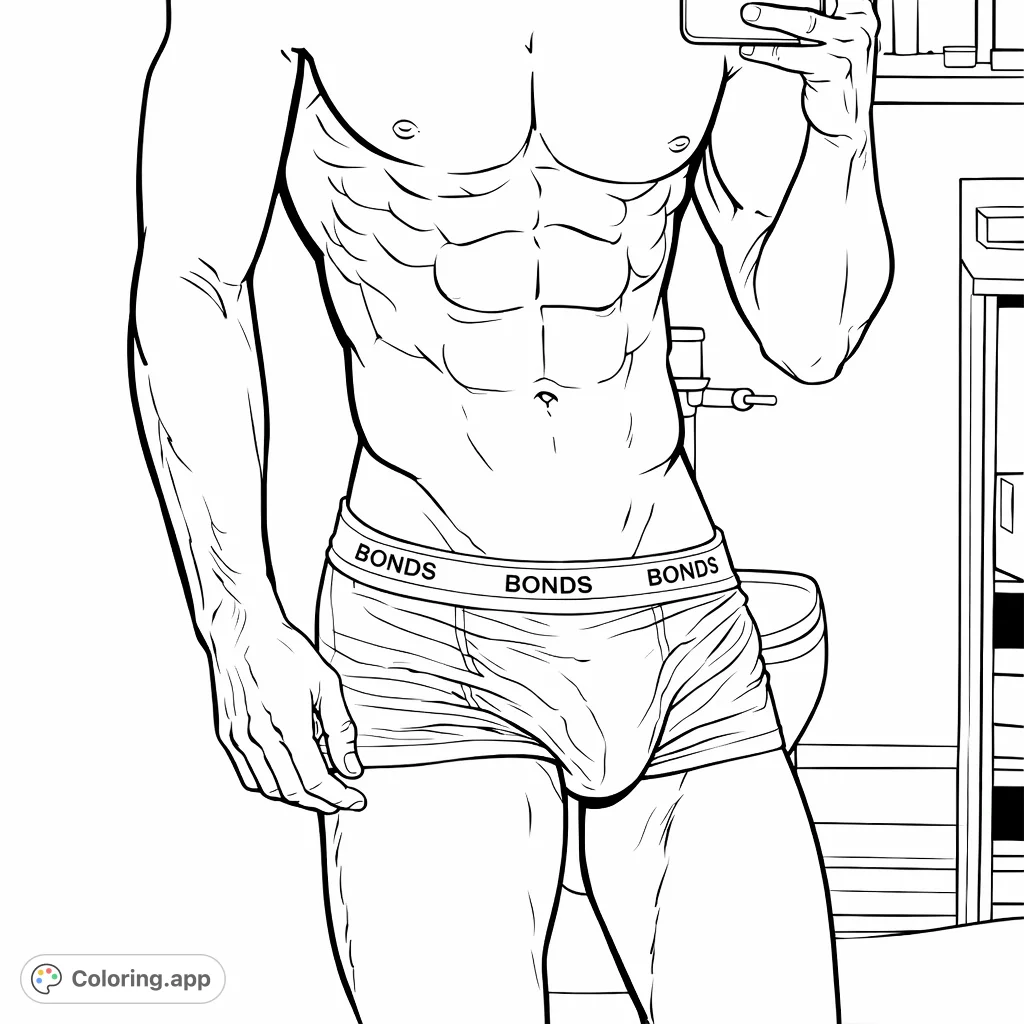 Explore a detailed male physique, featuring defined musculature and modern boxer briefs. Perfect for anatomical study or personal artistic expression.