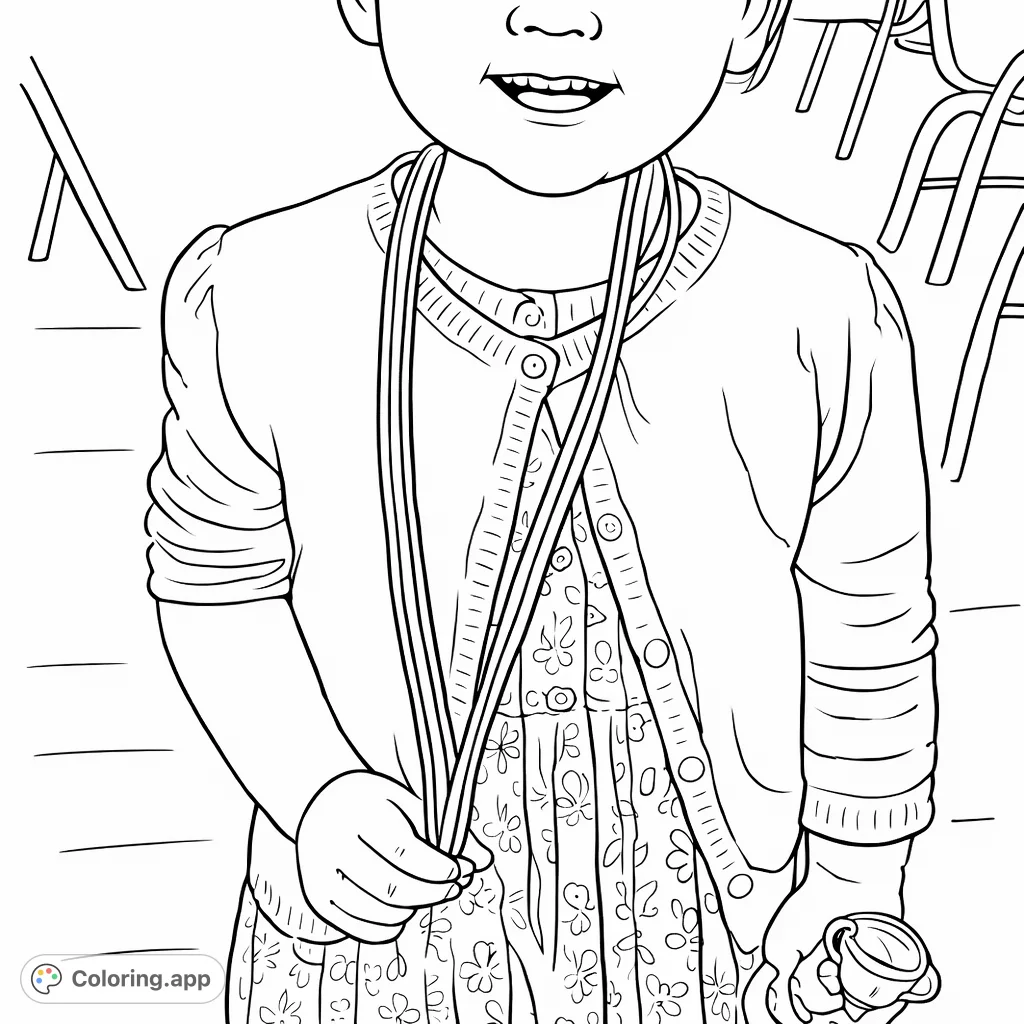 A joyful child celebrates an accomplishment, proudly wearing a medal with a striped ribbon and holding a trophy. Perfect for recognizing special moments.