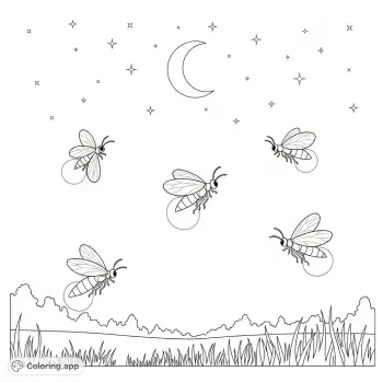 firefly coloring pages printable
