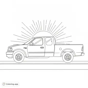 ford 150 coloring page
