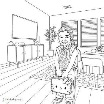 lunch bag coloring page