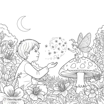 firefly coloring page free
