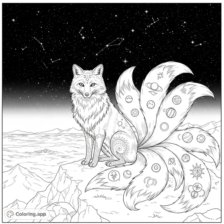Nine-Tailed Fox and Planetary Night