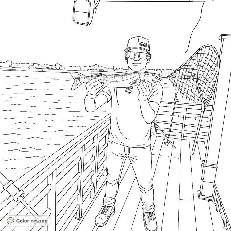 Walleye Catch on the Lake