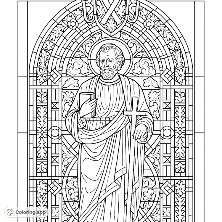 Saint Andrew Stained Glass Window