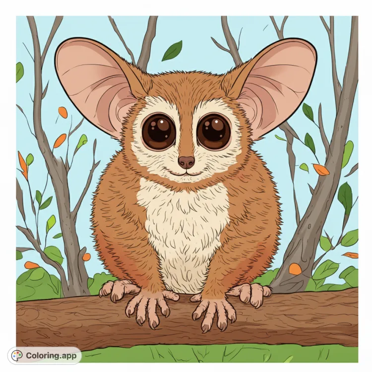 Bush Baby Cartoon