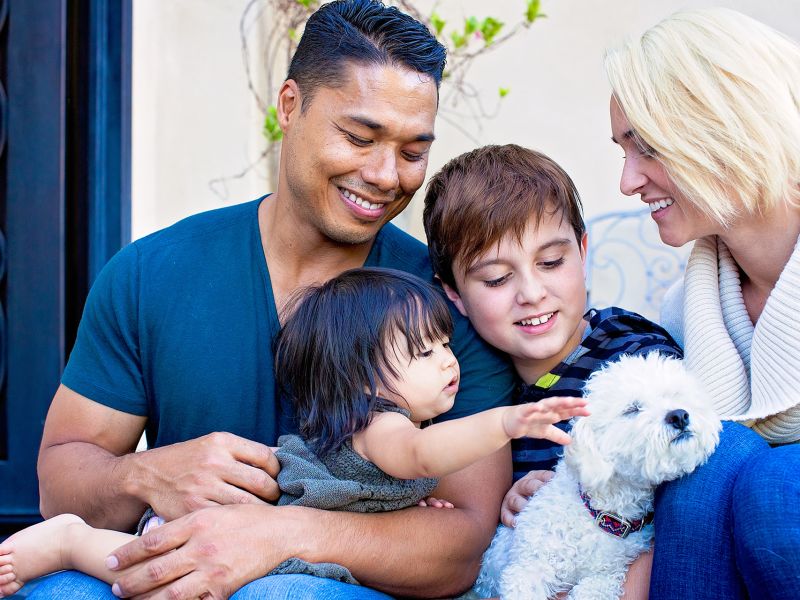 Blended family from Los Angeles County that have received emergency rental assistance.