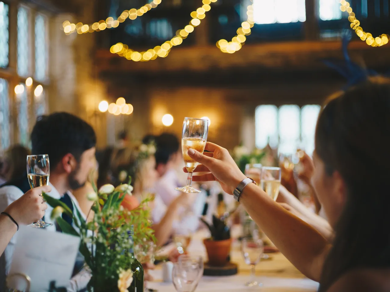 people celebrating a toast