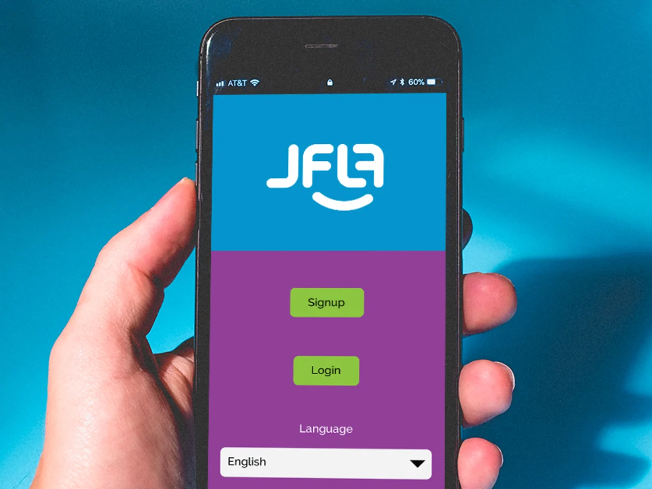 JFLA App on a phone