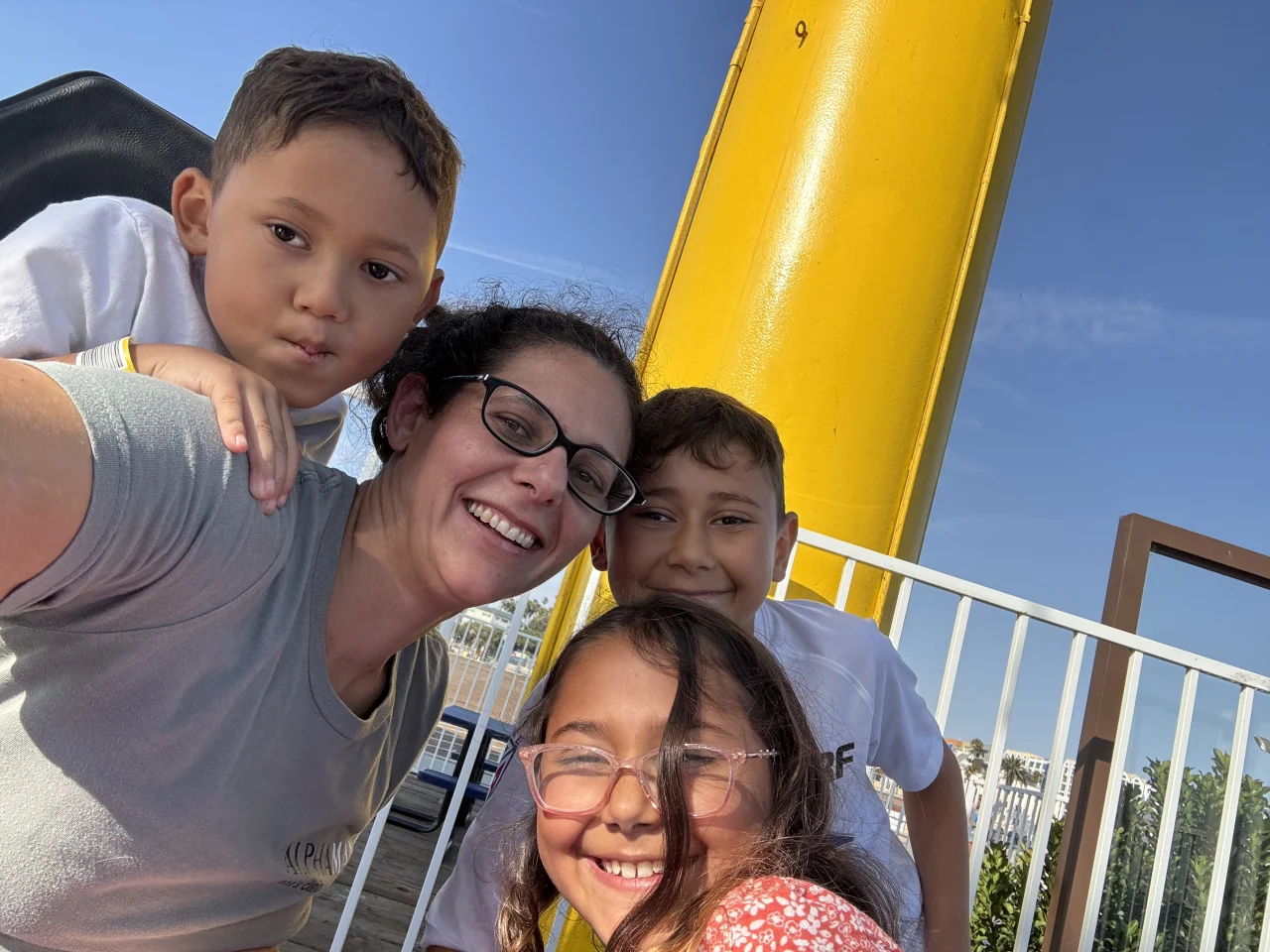 Sabina with her children