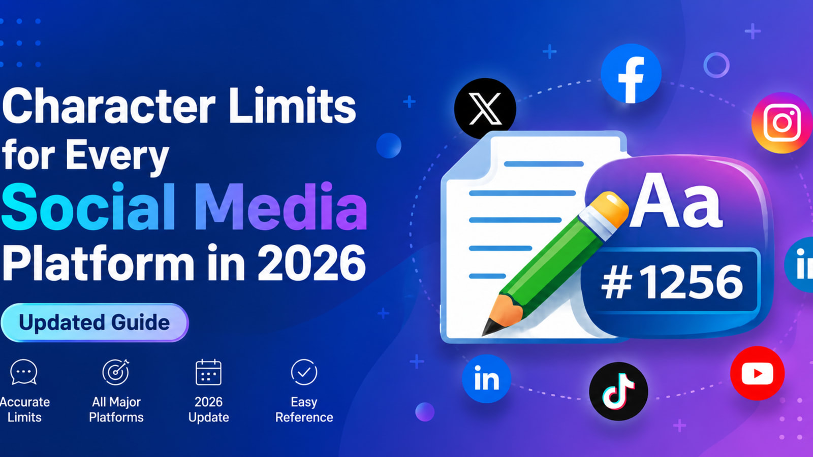 Character Limits for Every Social Media Platform in 2026 (Updated Guide)
