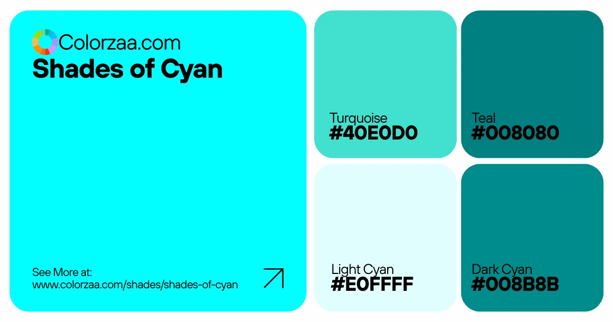 Shades of Cyan