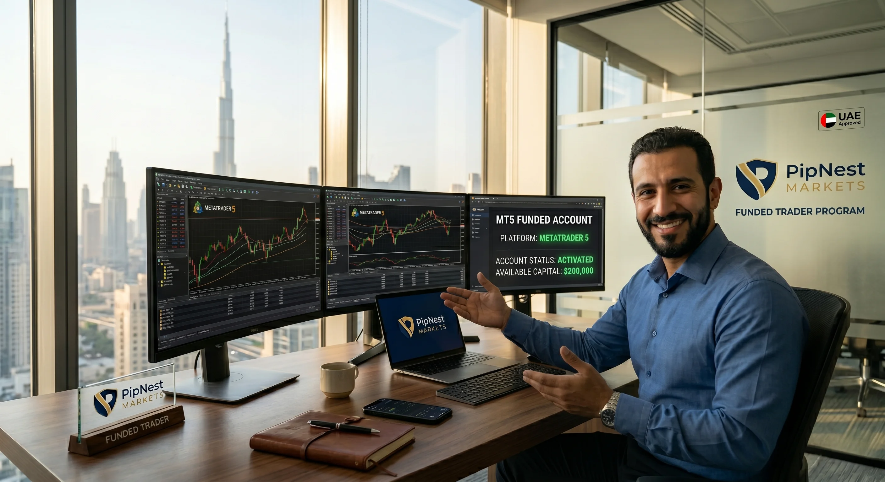 MT5 Funded Account UAE Get Up to $200,000 Trading Capital | PipNest Markets