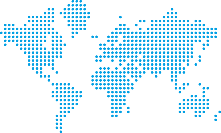 Abstact tech depiction of the world map