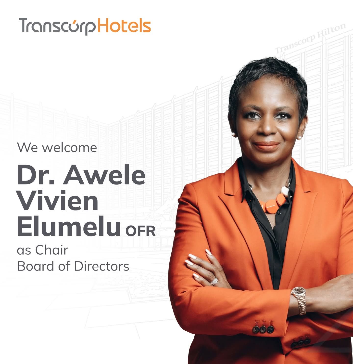 Dr. Awele Elumelu Appointed Chair of Transcorp Hotels Board - FinancialEDGE