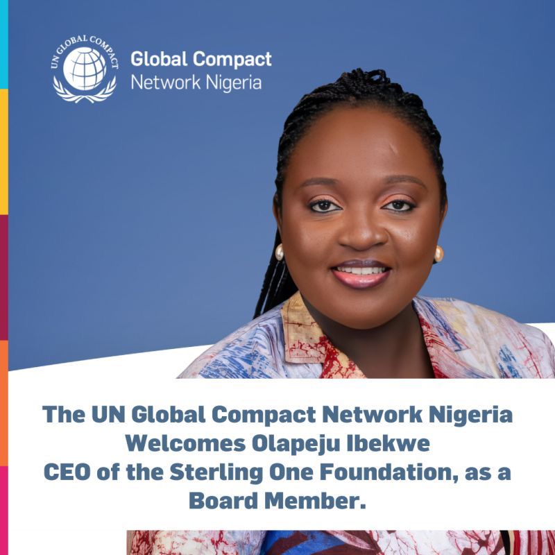 Olapeju Ibekwe Joins Board of UN Global Compact Network Nigeria Ahead of UNGA 80 - FinancialEDGE