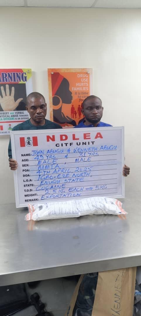 India-bound brothers arrested at Lagos airport with 5kg cocaine in walls of suitcases - FinancialEDGE