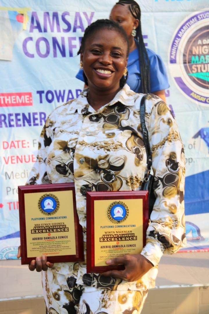 WISTA Nigeria Honors Outstanding Female Maritime Student, Eunice Adebisi - FinancialEDGE