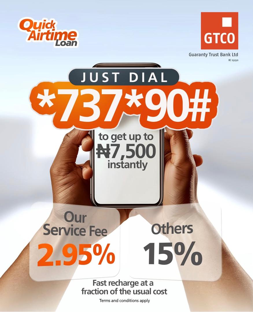 GTBank Launches Quick Airtime Loan at 2.95%