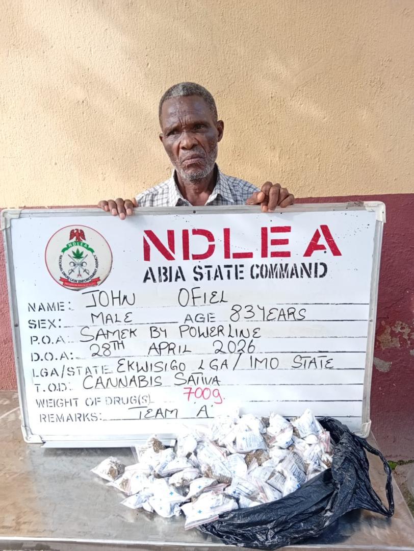 83-year-old, 78-year-old grandpas arrested for drug trafficking in Abia, Ekiti