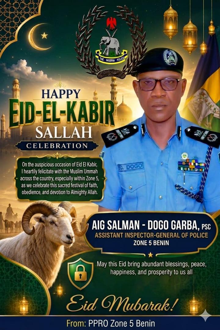 AIG Zone 5 Benin Pledges Tight Security for Eid-el-Kabir in Delta, Edo ... Extends felicitations to Muslim Ummah