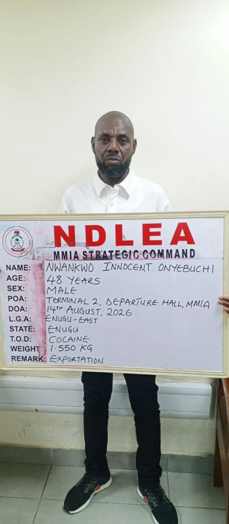 NDLEA arrests India-bound bizman with cocaine, recovers N3.6b Colos, codeine in Lagos 