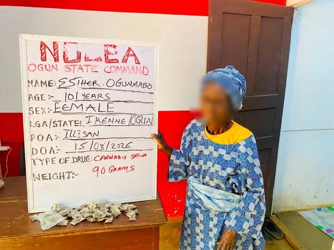 101-year-old great grandma arrested as NDLEA intercepts cocaine in fufu