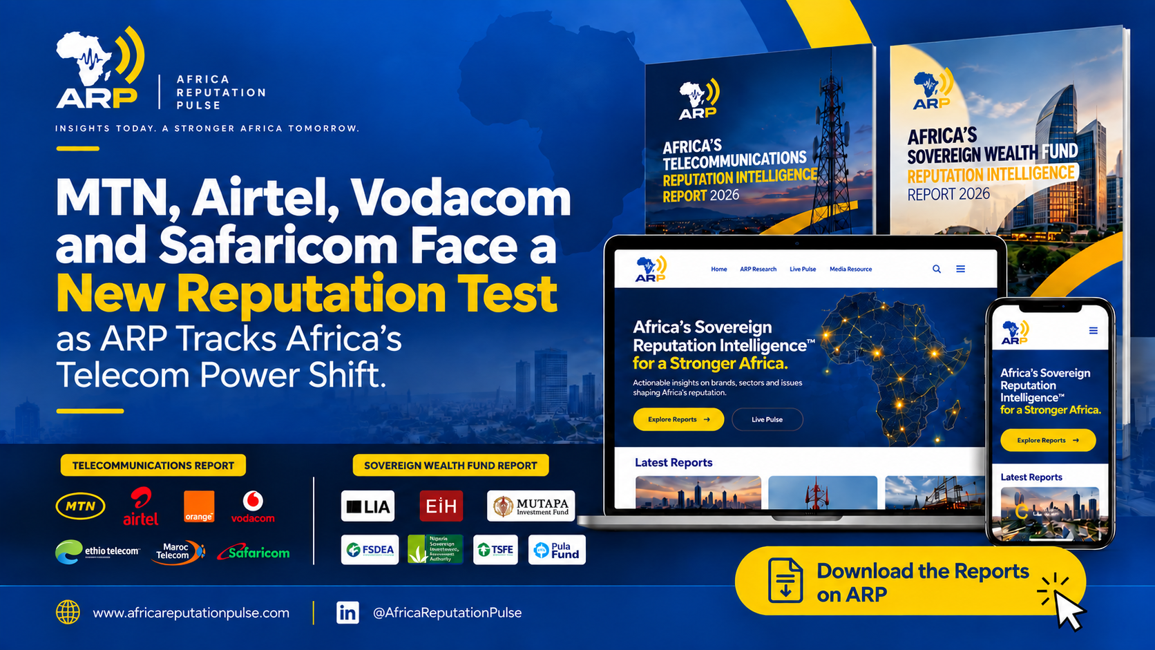 MTN, Airtel, Vodacom and Safaricom Face a New Reputation Test as ARP Tracks Africa’s Telecom Power Shift